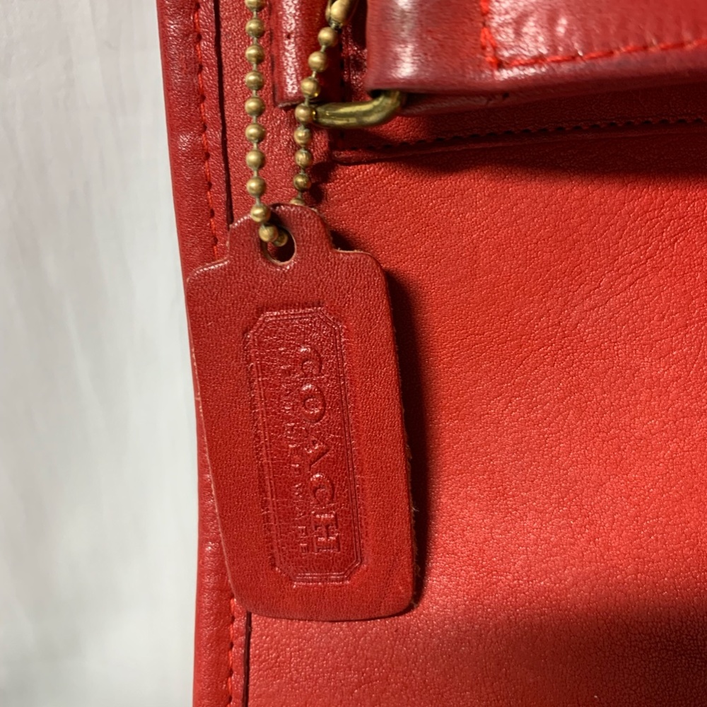 COACH Clutch Bag in Candy Apple Red - Picture 2 of 8